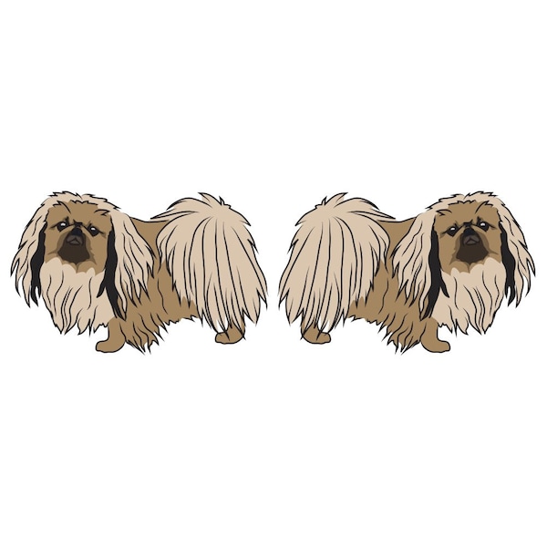 Pekingese Dog Decal, Dog Lover Decor Vinyl Sticker